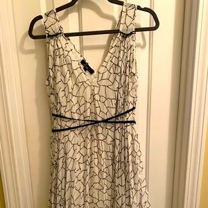 White & Black Cocktail Dress